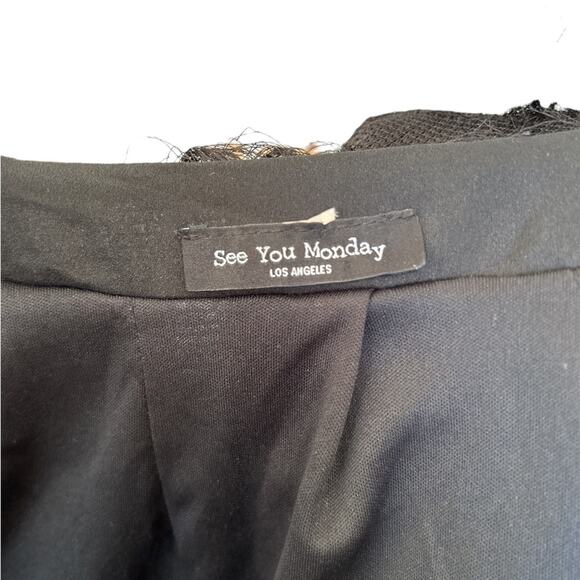 Black Fringe Women's Jacket - Picture 9 of 9